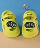 Cute Walk by Babyhug Clogs with Back Strap & Applique - Light Green