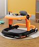 StarAndDaisy Baby Walker with Anti Fall Brake Pads with 3 Speed Height Adjustment, Multi-Level Seat, Recreational Music Toy Bar, Easy to Store -Orange