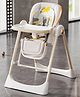 StarAndDaisy Baby High Chair Galaxy 2in1 Rocking Dining Chair 4 Level Reclining Position, Adjustable Height, Locking Wheels, 5 Point Safety Belt,White