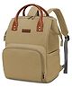 StarAndDaisy Diaper Bag for Mothers with Multi Compartments, Insulated Bottle Pockets, Waterproof, Ultra soft Oxford fabric, 24lt capacity - Beige