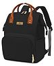 StarAndDaisy Diaper Bag for Mothers with Multi Compartments, Insulated Bottle Pockets, Waterproof, Ultra soft Oxford fabric, 24lt capacity -Black
