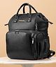 StarAndDaisy Diaper Bag for Mothers with Multi Compartments, Insulated Bottle Pockets, Waterproof, Ultra Vegan Leather, 30L capacity - Black