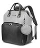 StarAndDaisy Diaper Bag for Mothers with Multi Compartments, Insulated Bottle Pockets, Waterproof, Ultra Vegan Leather, 30L capacity - Grey