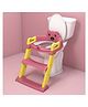 StarAndDaisy Potty Seat for Kids 1-3 Years Toilet Seat for Kids with Adjustable Height & Removable Soft Cushion, Fits All Western Toilets seat, Pink