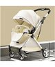 StarAndDaisy Coballe Baby Stroller, 2 in 1 High Landscape Convertible Reversible Bassinet Pram for Infant, Foldable Aluminum Alloy Pushchair, Beige