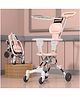 StarAndDaisy Stroller for 0 to 3 Years Premium, Lightweight & Foldable, 360° Rotating Seat Reclining Backrest, Adjustable Handlebar- Pink