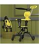 StarAndDaisy Stroller for 0 to 3 Years Premium, Lightweight & Foldable, 360° Rotating Seat Reclining Backrest, Adjustable Handlebar- Yellow