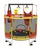 StarAndDaisy 1.4 Meter Kids Trampoline with Safety Enclosure Net,Indoor & Outdoor Trampoline for Kids, Mini Round Bounce Jumper, Yellow