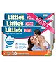 Little's Cotton Soft Baby Diaper Pants with Leakage Guard Pack of 3 Size L - 90 Diapers