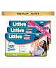 Little's Premium Baby Diapers S Size (Small) Pants Style | 4-8 kg | 126 Count - (42 x Pack of 3) | Cotton Soft Comfy Baby Diaper Pants with Leakage Guard, Wetness Indicator & 12 Hours Absorption
