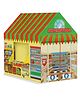 Fiddlerz Supermarket Play Tent for Kids Foldable Play House Pretend Play Grocery Store Tent with Cash Register Counter Role Play Indoor Outdoor Fun for Boys and Girls 3+