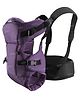 Fiddlerz Baby Carrier for Newborns and Toddlers with Soft Padded Shoulder Straps for 4-24 Months Adjustable Fit for Front and Back Carry Max Weight 11 kg (Purple)