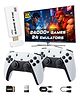 Fiddlerz Retro Game Console Stick with 2.4G Wireless Controllers 1080P HD Output Plug and Play TV Video Game System with Built in Games for Kids and Adults (White)