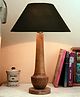 Homesake Classic Cubist Wooden Table lamp, with green shade