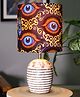 Homesake Ribbed Basket Table Lamp, Wooden Base Modern Fabric Lampshade for Home Office Cafe Restaurant, Beauty in Eye
