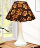 Homesake Farmhouse Matt Table Lamp for Bedroom, White Modern Bedside Lamps for Living Room, Rustic Table Light for Night Stands, Dorm, Office, Home Décor Fabric Shade, E27 holder, Cone, Iris Cone