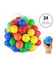 Eevovee Plastic Play Balls Pack of 24 - Multicolour