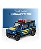 Ratnas Mini Thar Highway Patrol Toy Car - Blue