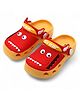 Svaar Dinosaur Face Patch Detailed Perforated Clogs - Yellow