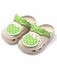 Svaar Heart 3D Jibbitz Applique Detailed Perforated Clogs - Green