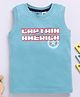 Biskid Cotton Marvel Featuring Sleeveless Captain America Printed Tee - Bottle Green