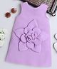 TINY MINY MEE Sleeveless Floral Applique Detailed Dress - Lavender