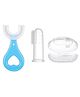 Baby Miniature Soft Silicone Finger Toothbrush with U Shape Soft Bristles Brush for Kids - Color May Vary