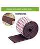 Baby Miniature 2 Meter (6.5 feet) Extra thick and Wide Mutlipurpose Edge Guard with 3 M Adhesive, Edge and Corner Protectors, BPA Free,(Brown)