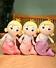 Little Hunk Soft Plush Mermaid Princess Doll with Crown  Stuffed Toy for Girls, Multicolor  Cuddly Bedtime Toy Gift for Kids (Color may vary) 45 cm
