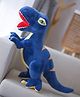 Little Hunk Dinosaur Plush Toy, Height 40 cm Soft T-Rex Stuffed Animal, Blue with Yellow Accents, Kids Birthday Gift