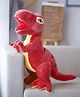 Little Hunk Red T-Rex Dinosaur Plush Toy, Height 40 cm Soft Stuffed Animal, Kids Cuddly Prehistoric Doll