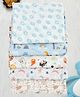 SOVANA Muslin Cotton Baby Swaddles- Set of 5 Blue