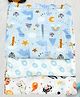 SOVANA Muslin Cotton Baby Swaddles- Set of 3 Blue