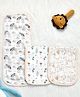 SOVANA 5 Layer Muslin Reversible Burpads- Neutral
