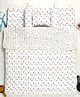 SOVANA Cotton 5pc Quilted Bedding Set- Ferns & Roses