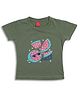 Sportking Cotton Half Sleeves Watermelon Printed Top - Green