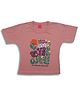 Sportking Half Sleeves Floral Printed & Sequin Embellished Top - Onion