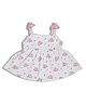 Sportking Cotton Blend Sleeveless Sea Life Printed & Applique Detailed Dress - Pink