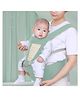 MOMISY 6-in-1 Baby Carrier with Hip Seat Light Green  Adjustable, Cushioned, Multiposition Carry Bag