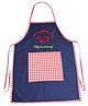 Li'LL Pumpkins Chef Apron for Eating Meals, Drawing, Painting, cooking, Playing, school- Blue