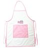Li'LL Pumpkins  Princess Apron for Eating Meals, Drawing, Painting, cooking, Playing, school- White