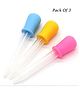 Baby Miniature Silicone and Plastic Eye Dropper Water Liquid Medicine Dropper for Kids Children - PACK OF 3 - COLOR MAY VARY