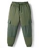 Pine Kids Knit Full Length Solid Color Lounge Pants  - Olive Green