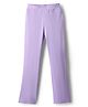 Honeyhap Premium Cotton Elastane Ribbed Waist Solid Color Leggings with Bio Finish - Purple