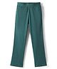 Honeyhap Premium Cotton Elastane Ribbed Waist Solid Color Leggings with Bio Finish - Rain Forest