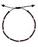 Darshraj Jewels 925 Sterling Silver Handmade Thread Anklet Chandi Ki Payal Adjustbale Anklet with Silver Ball & Beads (Poth) - Red