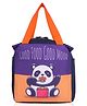 Echo Boomers Good Food Good Mood Panda Print Black Lunch Bag  Stylish, Durable & Lightweight