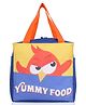 Echo Boomers Yummy Food Printed Blue Lunch Bag  Stylish, Durable & Lightweight