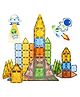 FUNVERSE Magnetic Tiles for Kids, Magnetic Building Blocks for Kids 3 4 5 6 7 8 Years, Educational Learning Toys for 2 3 4 5 Year, Magnetic Toys for Kids, Learning Educational Brain Toys - 28Pcs
