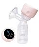 AEREX Electric Breast Pump With Breastmilk Storage Bottle & Pacifier, Rechargeable, Portable Electric Breastfeeding Pump 4 Modes Soft